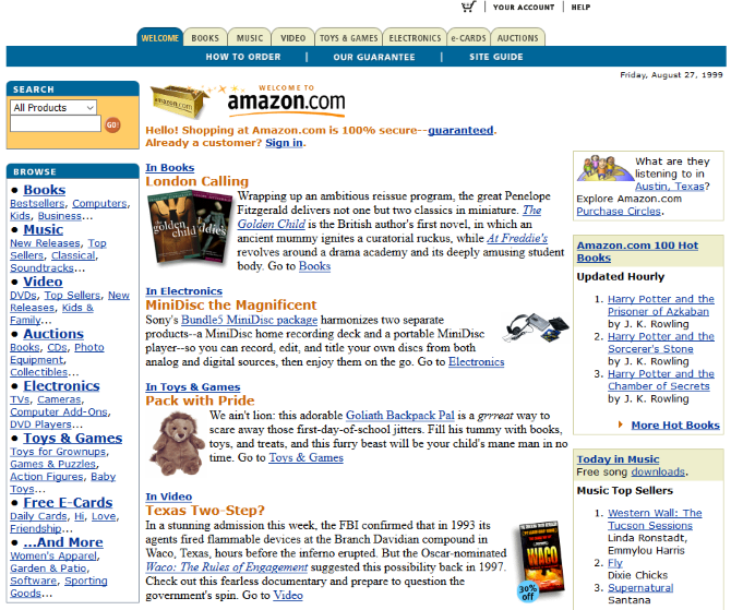 amazon on web1.0