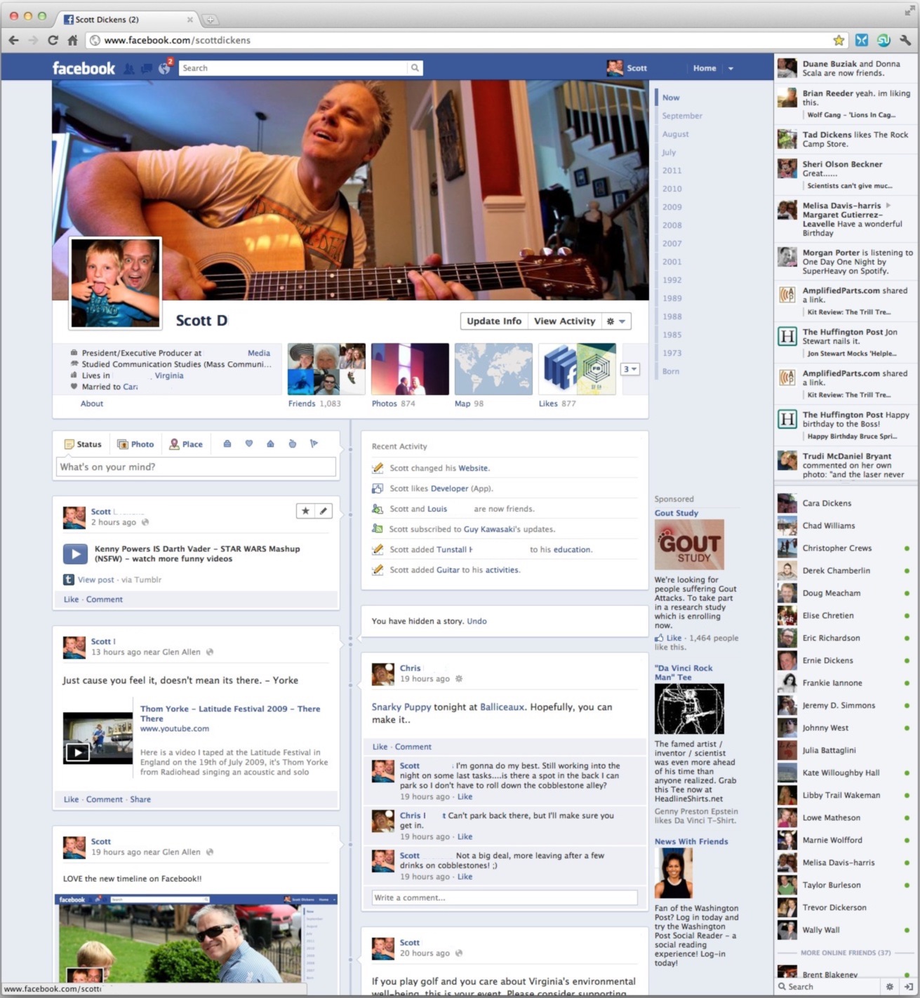 2008: Facebook's homepage - undefined - The Evolution Of Facebook