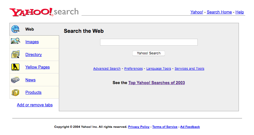 26 Years of Yahoo.com Website Design History - 20 Images ...